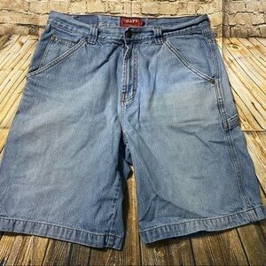 Chaps Blue Jean Denim Carpenter Dad Shorts